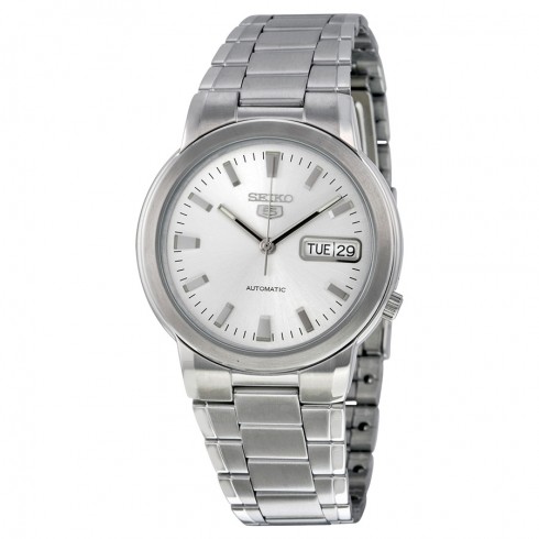 Seiko 5 Automatic Silver Dial Stainless Steel Men's Watch SNXE89K watches