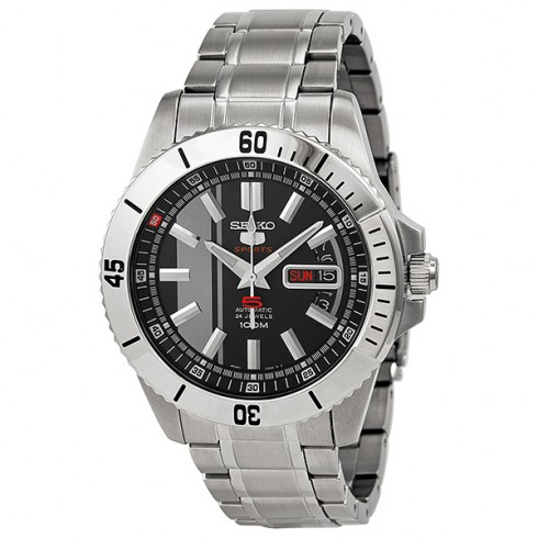 Seiko 5 Automatic Sports Grey Dial Steel Men's Watch SRP423 watches