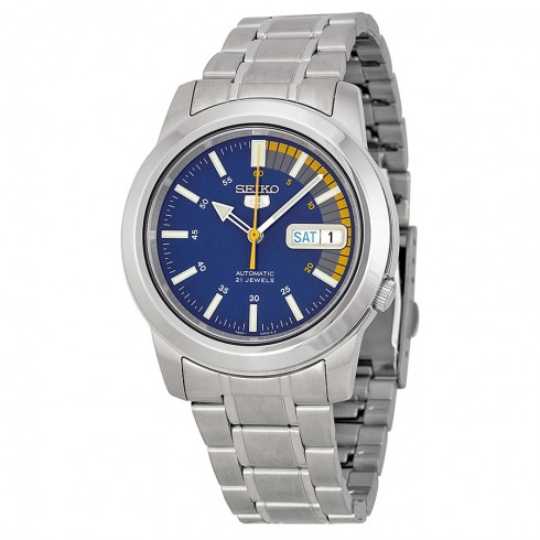 Seiko 5 Blue Automatic Men's Watch SNKK27 watches