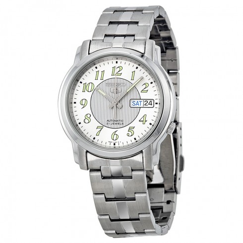Seiko 5 Easy Reader Automatic White Dial Stainless Steel Men's Watch SNKL89 watches