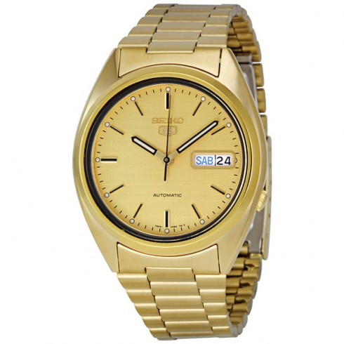 Replica Seiko 5 Gold Tone Automatic Men's Watch SNXL72 Watch