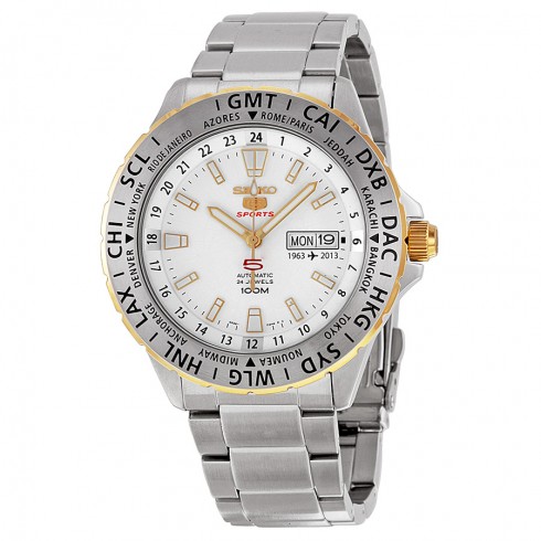Seiko 5 Special Edition Automatic White Dial Stainless Steel Men's Watch SRP438 watches