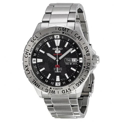 Seiko 5 Special Edition Black Dial Steel Men's Watch SRP431 watches