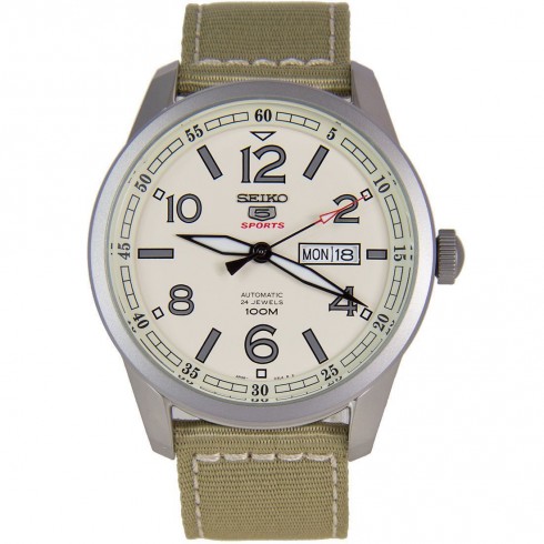 Seiko 5 Sports Automatic Beige Dial Men's Watch SRP635 watches