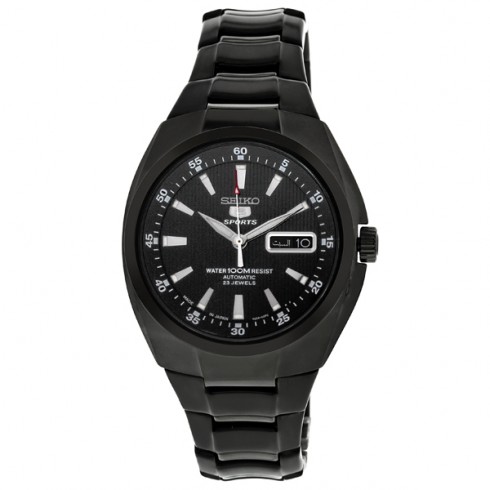 Seiko 5 Sports Black Dial Black PVD Stainless Steel Automatic Men's Watch SNZD49J1 watches