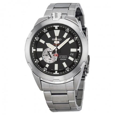 Seiko 5 Sports Spacewalk 50th Anniversary Black Dial Stainless Steel Men's Watch SSA167 watches