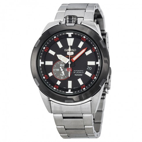 Seiko 5 Sports Spacewalk 50th Anniversary Black Dial Stainless Steel Men's Watch SSA169 watches
