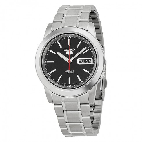 Seiko Automatic Black Dial Stainless Steel Men's Watch SNKE53 watches