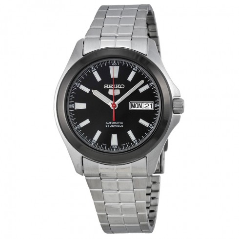 Seiko Automatic Black Dial Stainless Steel Men's Watch SNKL11 watches