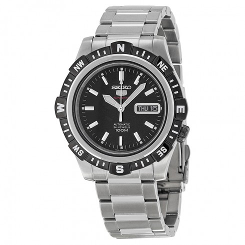 Seiko Automatic Black Dial Stainless Steel Men's Watch SRP139 watches