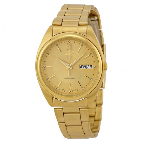 Replica Seiko Automatic Champagne Dial Gold-tone Men's Watch SNXA22 Watch