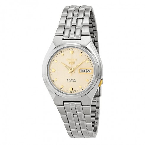 Seiko Automatic Champagne Dial Stainless Steel Men's Watch SNKL69 watches