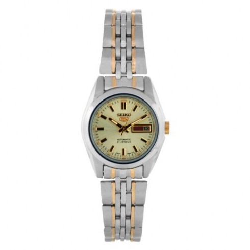 Seiko Automatic Gold Dial Two-tone Ladies Watch SYMA37 watches