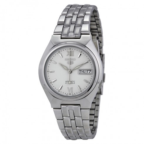 Seiko Automatic White Dial Stainless Steel Men's Watch SNK315K watches