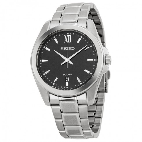 Replica Seiko Black Dial Stainless Steel Men's Watch SGEG61 Watch