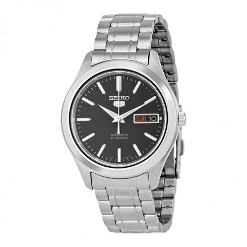 Seiko Black Dial Stainless Steel Men's Watch SNKM47 watches