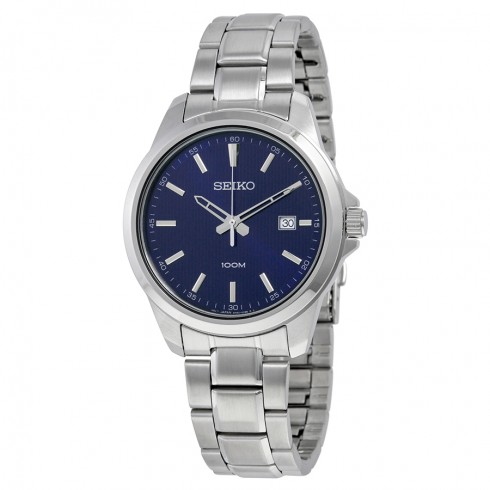 Replica Seiko Blue Dial Stainless Steel Quartz Men's Watch SUR153 Watch
