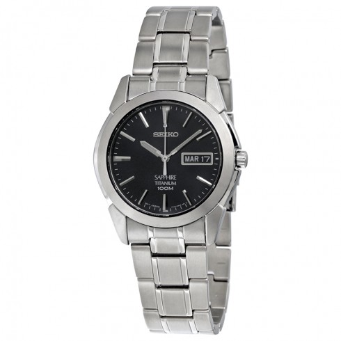 Seiko Blue Dial Titanium Men's Watch SGG729 watches