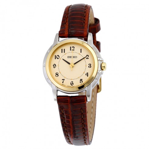 Seiko Brown Leather Strap Ladies Watch SXGA02 watches