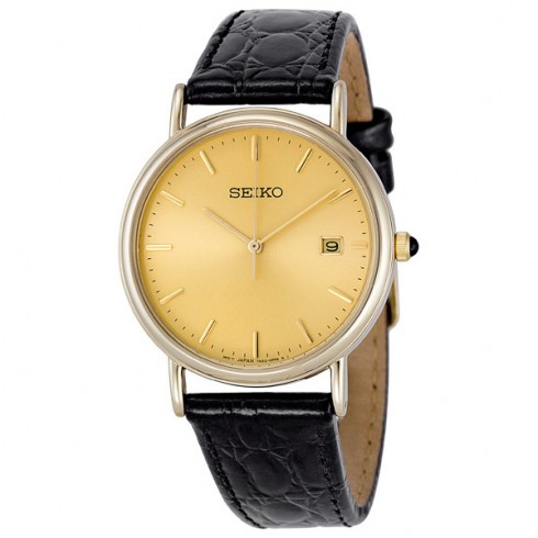 Seiko Champagne Dial Gold-tone Men's Watch SKK696 watches