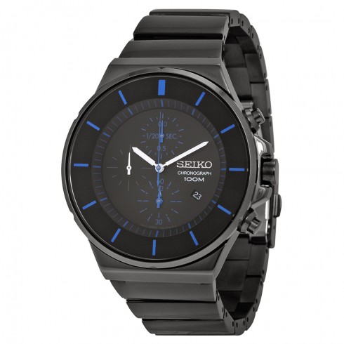 Seiko Chronograph Black Dial Men's Watch SNDD59 watches