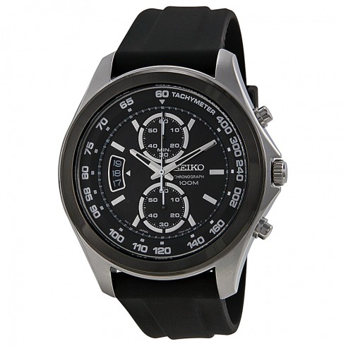 Replica Seiko Chronograph Black Dial Men's Watch SNN257P2 Watch