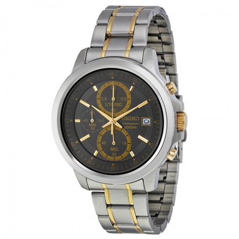 Seiko Chronograph Charcoal Dial Men's Watch SKS449 watches