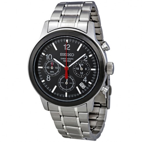 Seiko Chronograph Steel Men's Watch SSB011 watches