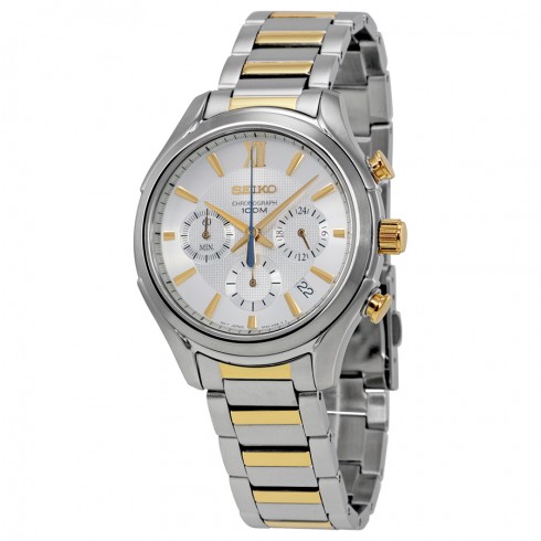 Replica Seiko Chronograph Two-tone Men's Watch SSB021 Watch