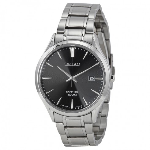 Seiko Classic Black Dial Stainless Steel Men's Watch SGEG95 watches