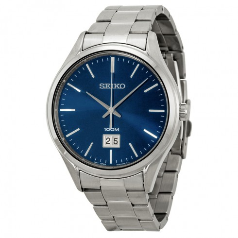 Seiko Classic Blue Dial Stainless Steel Men's Watch SUR021 watches