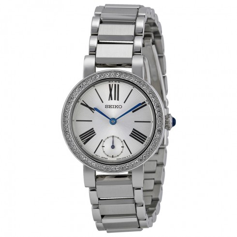 Seiko Classic Conceptual Silver Dial Stainless Steel Ladies Watch SRK027 watches