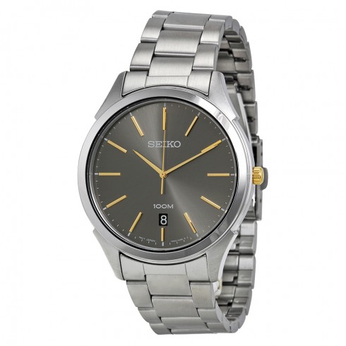 Seiko Classic Grey Dial Stainless Steel Men's Watch SGEG73 watches