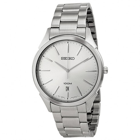 Seiko Classic Silver Dial Stainless Steel Men's Watch SGEG67 watches