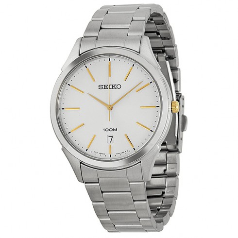 Seiko Classic Silver Dial Stainless Steel Men's Watch SGEG71 watches