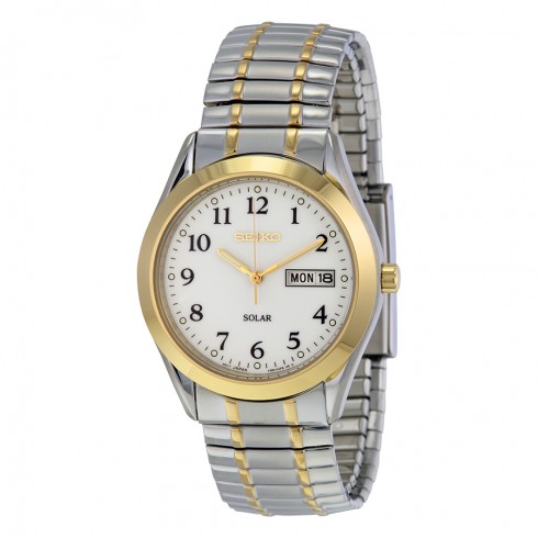 Seiko Classic Solar Two-tone Expansion Men's Watch SNE062 watches