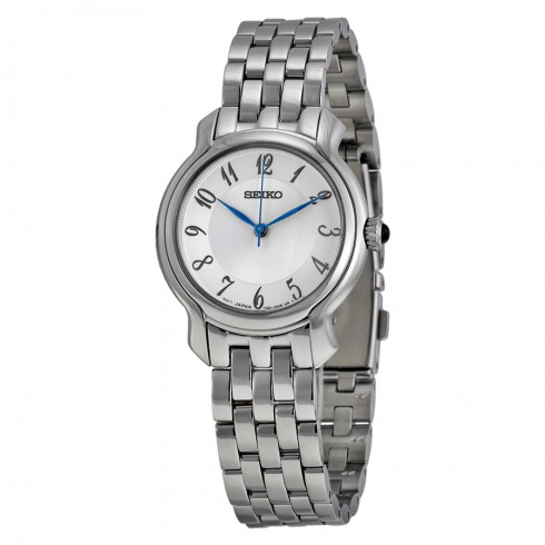Seiko Classic White Dial Stainless Steel Ladies Watch SRZ391 watches