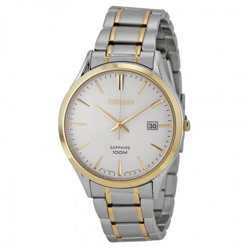 Seiko Classic White Dial Two-tone Men's Watch SGEG96 watches