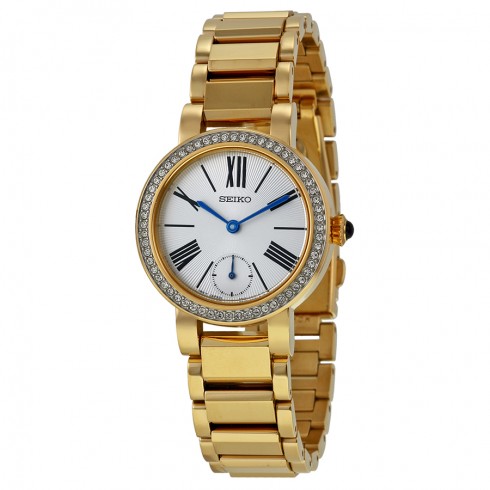 Seiko Conceptual Silver Dial Gold-plated Ladies Watch SRK028 watches