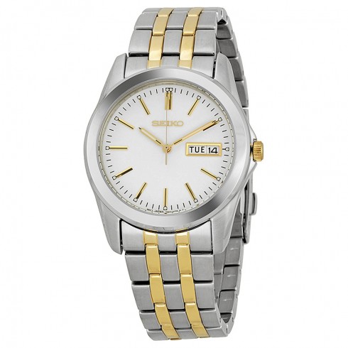 Seiko Conceptual White Dial Two Tone Stainless Steel Men's Watch SGGA45 watches