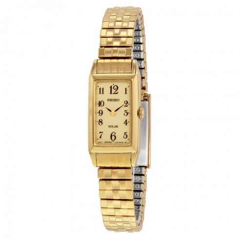 Seiko Core Champagne Dial Dold-tone Expansion Ladies Watch SUP244 watches