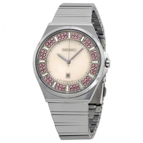 Replica Seiko Core Mother of Pearl Dial Stainless Steel Ladies Watch SXDG13 Watch