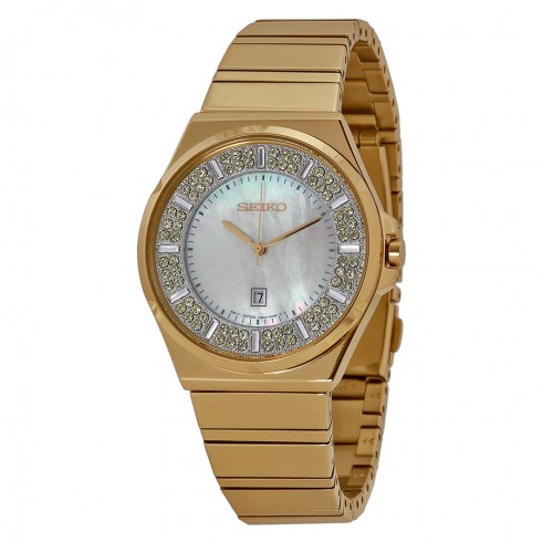 Seiko Core Solar Mother of Pearl Dial Ladies Watch SXDG14 watches