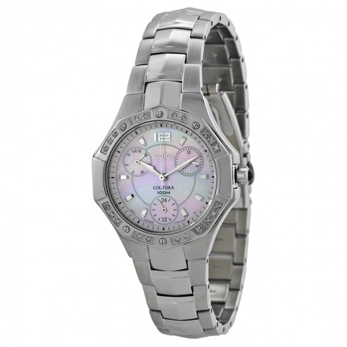 Seiko Coutura Diamond Pink Mother-of-Pearl Ladies Watch SUK007 watches