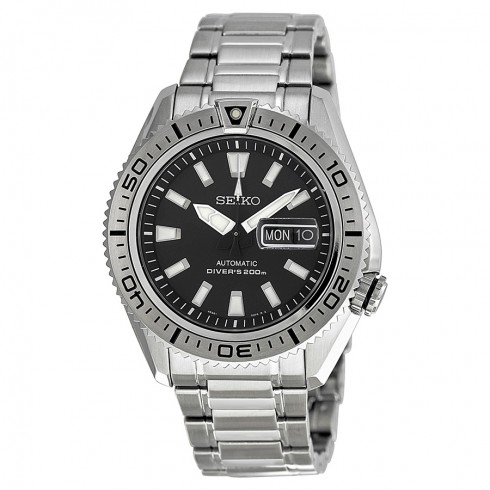 Replica Seiko Diver Black Dial Stainless Steel Men's Watch SRP491 Watch