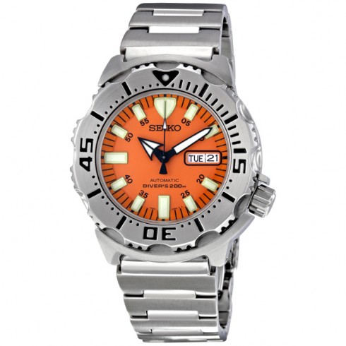 Seiko Diver Steel Orange Men's Watch SKX781 watches