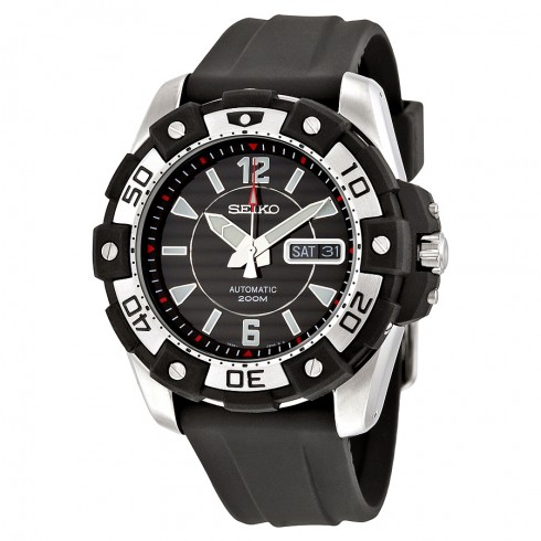 Seiko Divers Automatic Black Dial Black Rubber Men's Watch SKZ271K2 watches