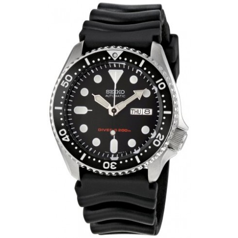 Seiko Divers Automatic Black Dial Black Rubber Men's Watch SKX007K watches