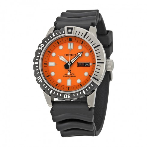 Seiko Divers Automatic Black Dial Black Rubber Men's Watch SRP589 watches