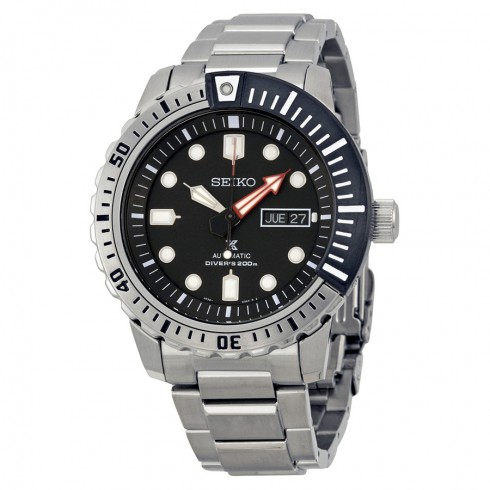 Seiko Divers Automatic Black Dial Stainless Steel Men's Watch SRP587 watches